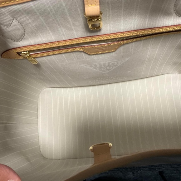 Louis Vuitton Neverfull MM  By the Pool w/ Pouch in Brume Mist color - Picture 15 of 15